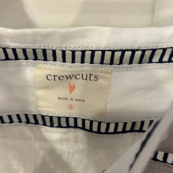 Crewcuts White and Navy Striped Dress - Picture 2 of 3